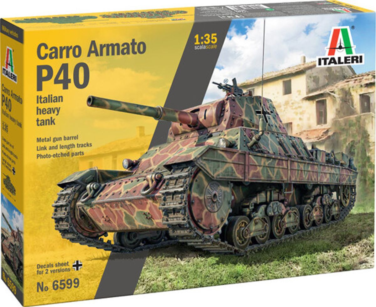 Italeri - Carro Armato P40 Model Tank Byggesæt - 1:35 - 6599