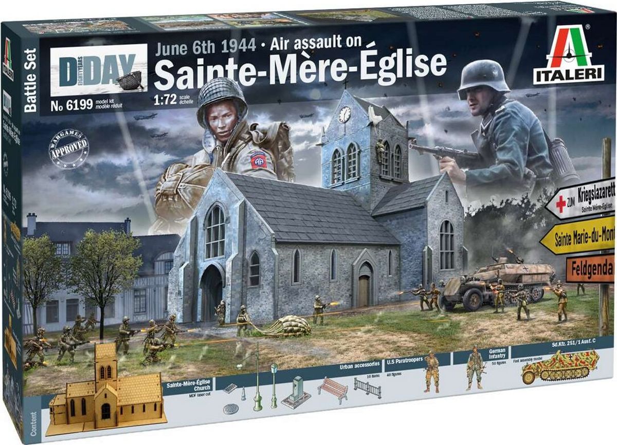 Italeri - D-day - Sainte-mére-église 1944 - 1:72 - 6199s