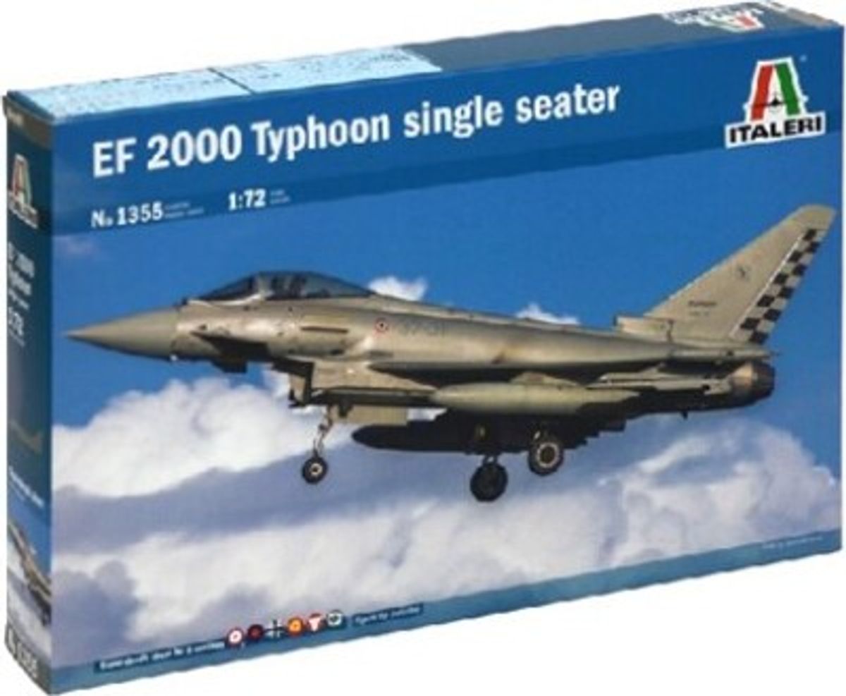 Italeri - Ef-2000 Typhoon Single Seater Byggesæt - 1:72 - 1355