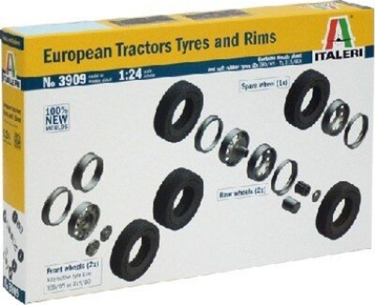 Italeri - European Tractors Tyres And Rims - 1:24 - 3909