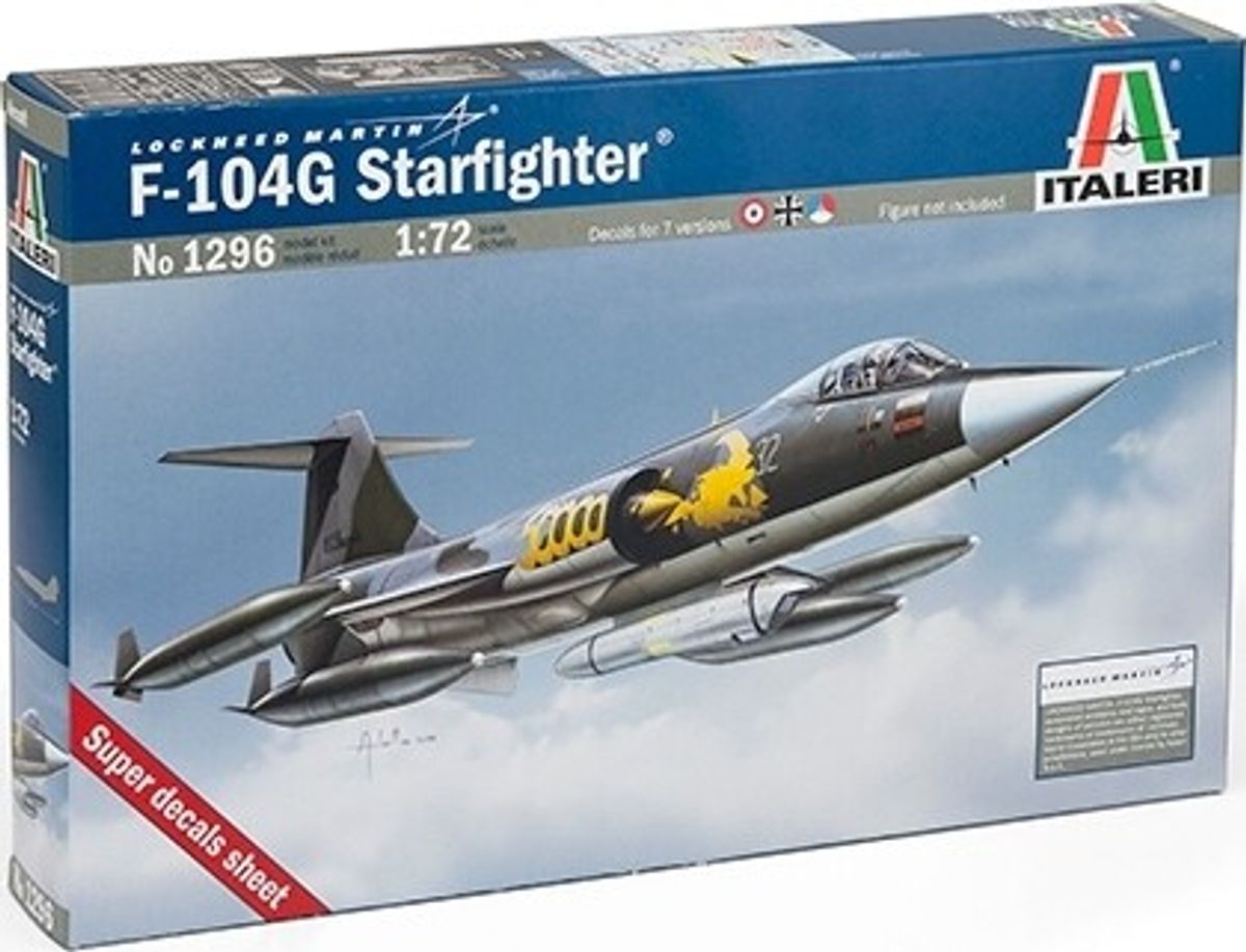 Italeri - F-104 G Starfighter Model Fly Byggesæt - 1:72 - 1296