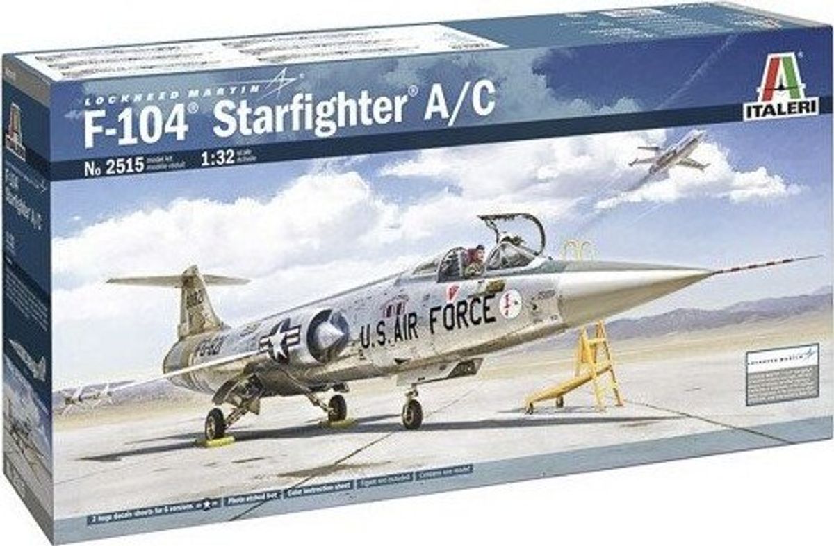 Italeri - F-104 Starfighter Fly Byggesæt - 1:32 - 2515