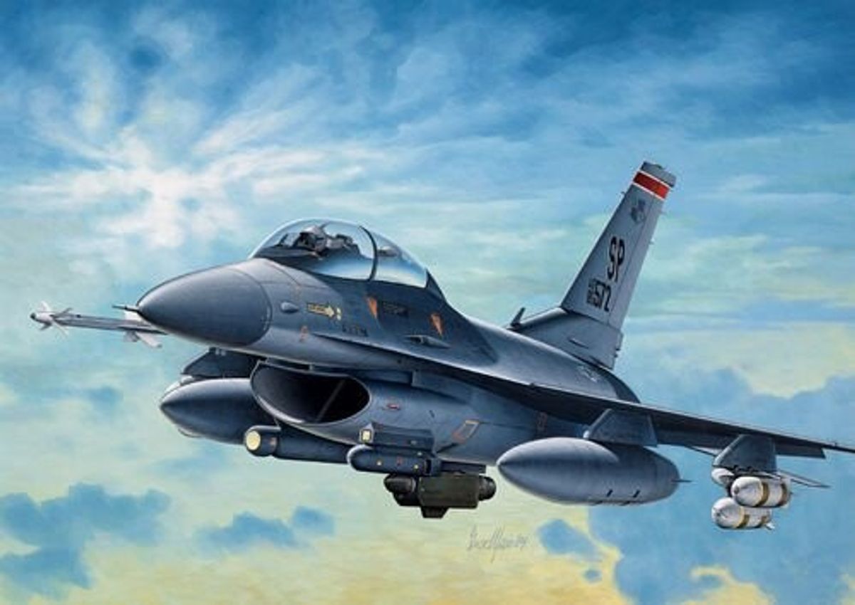 Italeri - F-16 Night Falcon Fly Byggesæt - 1:72 - 0188