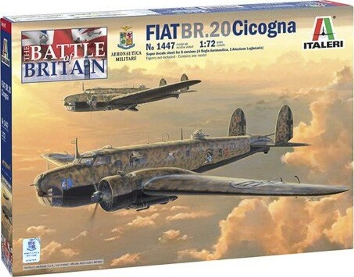 Italeri - Fiat Br.20 Cicogna Fly Byggesæt - 1:72 - 1447