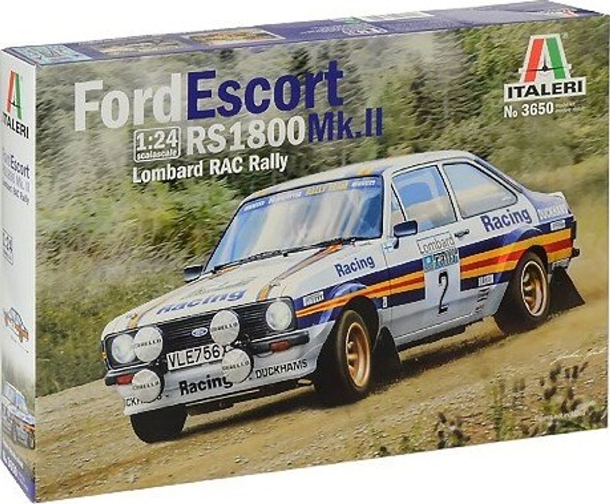 Italeri - Ford Escort Rs1800 Mk.ii Bil Byggesæt - 1:24 - 3650