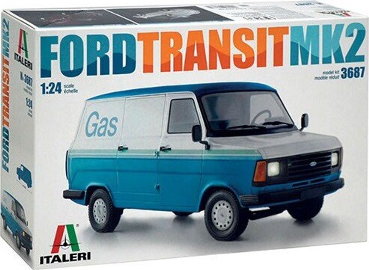 Italeri - Ford Transit Mk2 Byggesæt - 1:24 - 3687