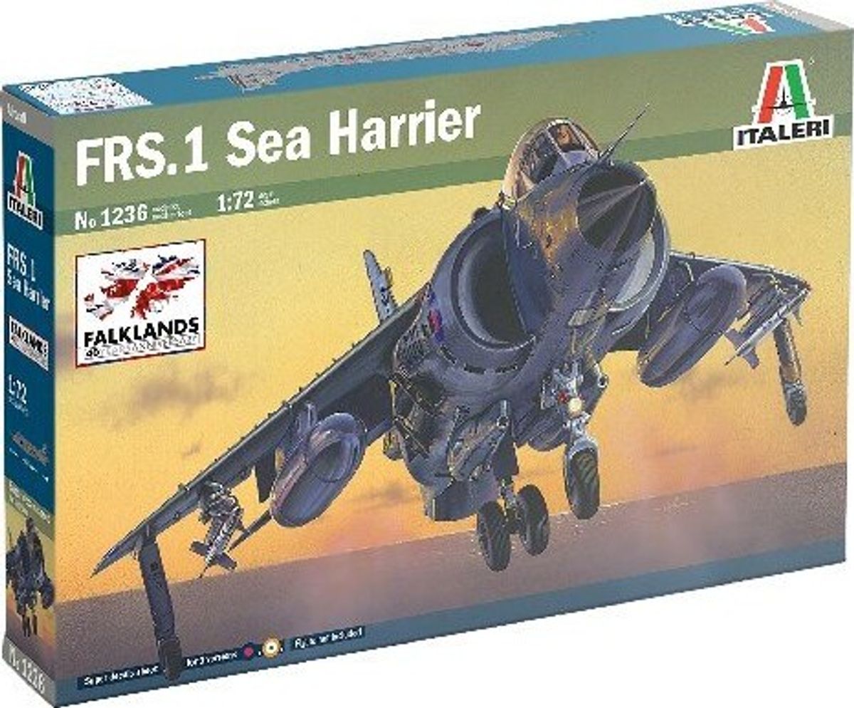 Italeri - Frs.1 Sea Harrier Fly Byggesæt - 1:72 - 1236