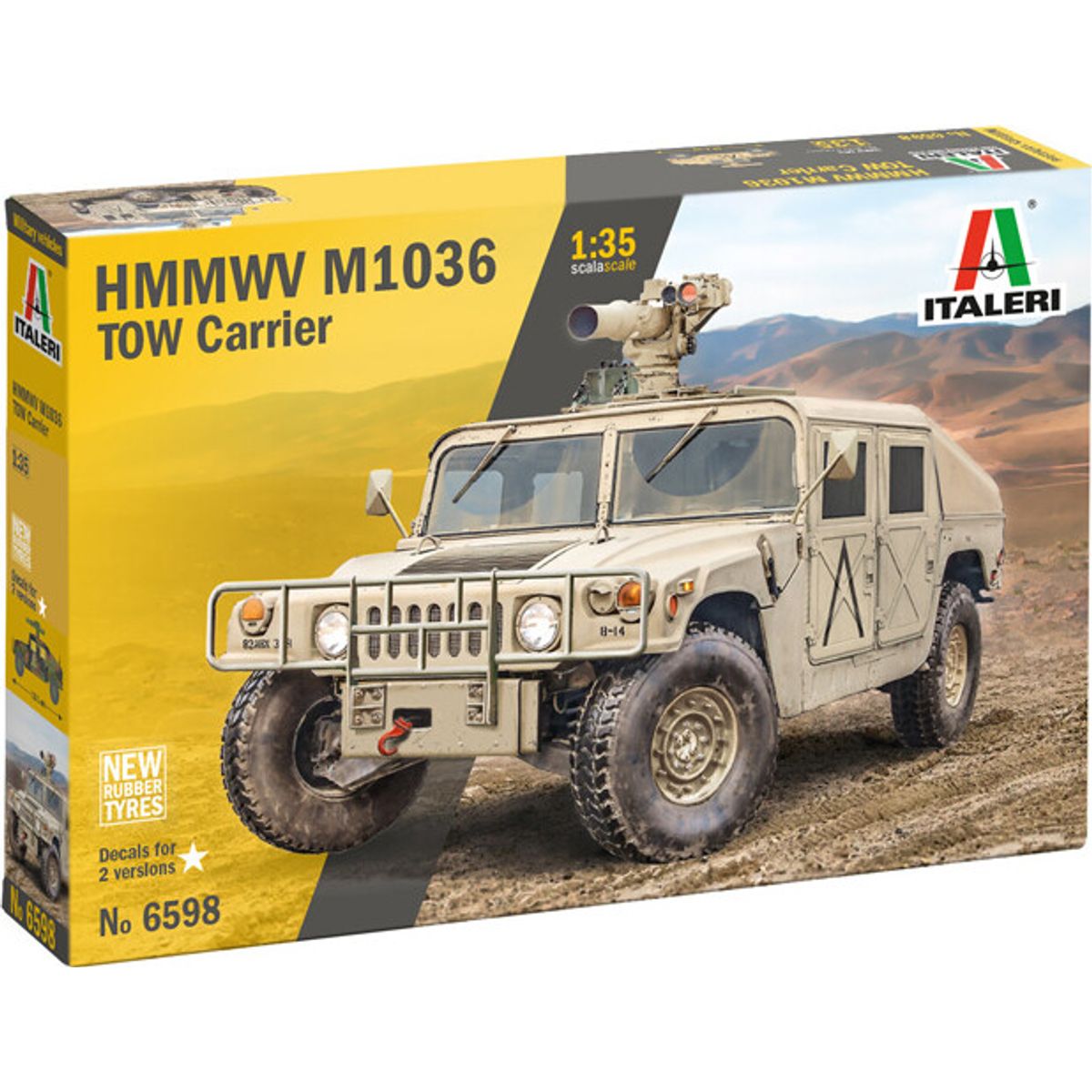 Italeri - Humvee 1:35 Hmmwv M966 Tow Carrier - 6598s