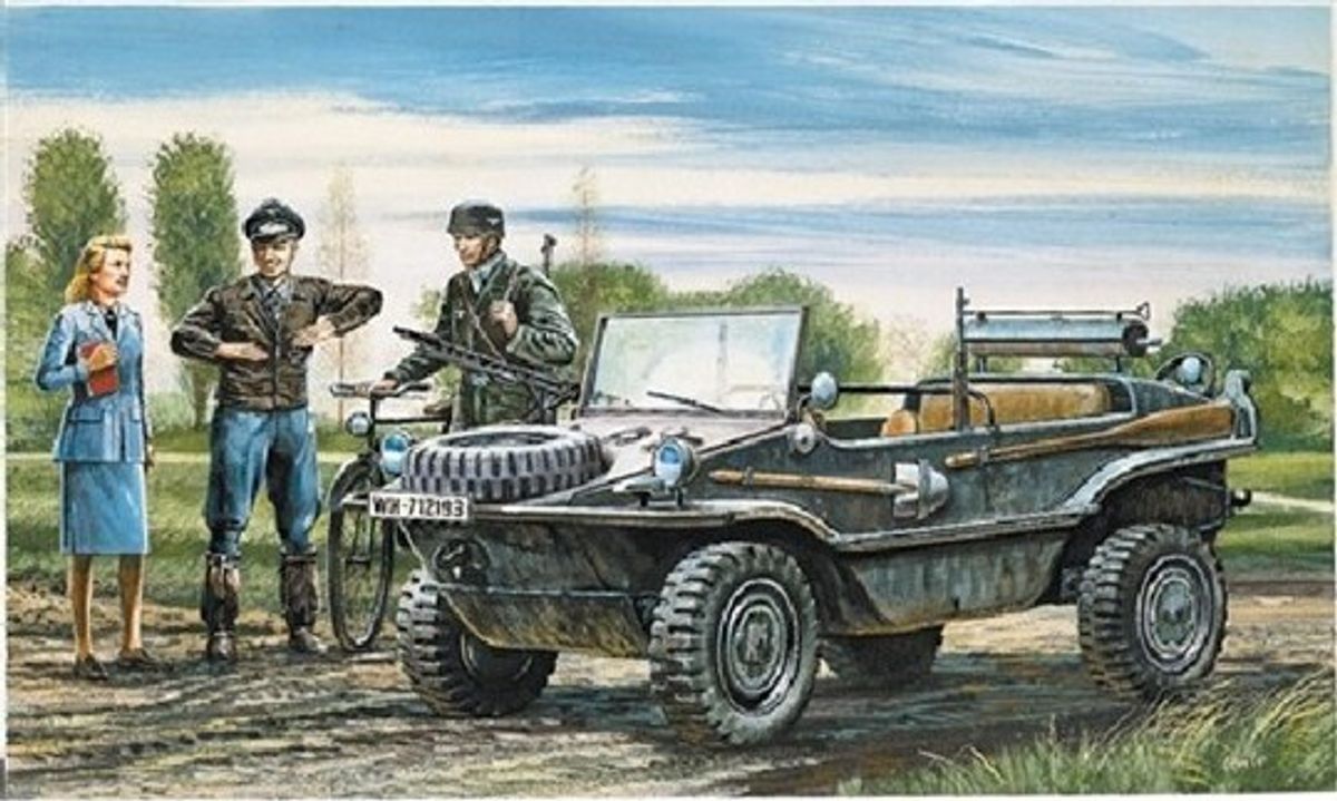 Italeri - Kfz. 69 Schwimmwagen Byggesæt - 1:35 - 0313s