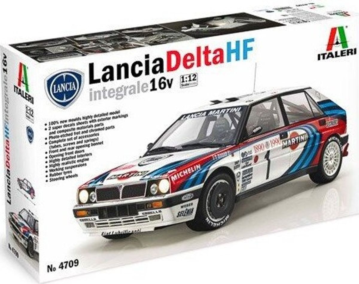 Italeri - Lancia Delta Hf Bil Byggesæt - 1:12 - 4709