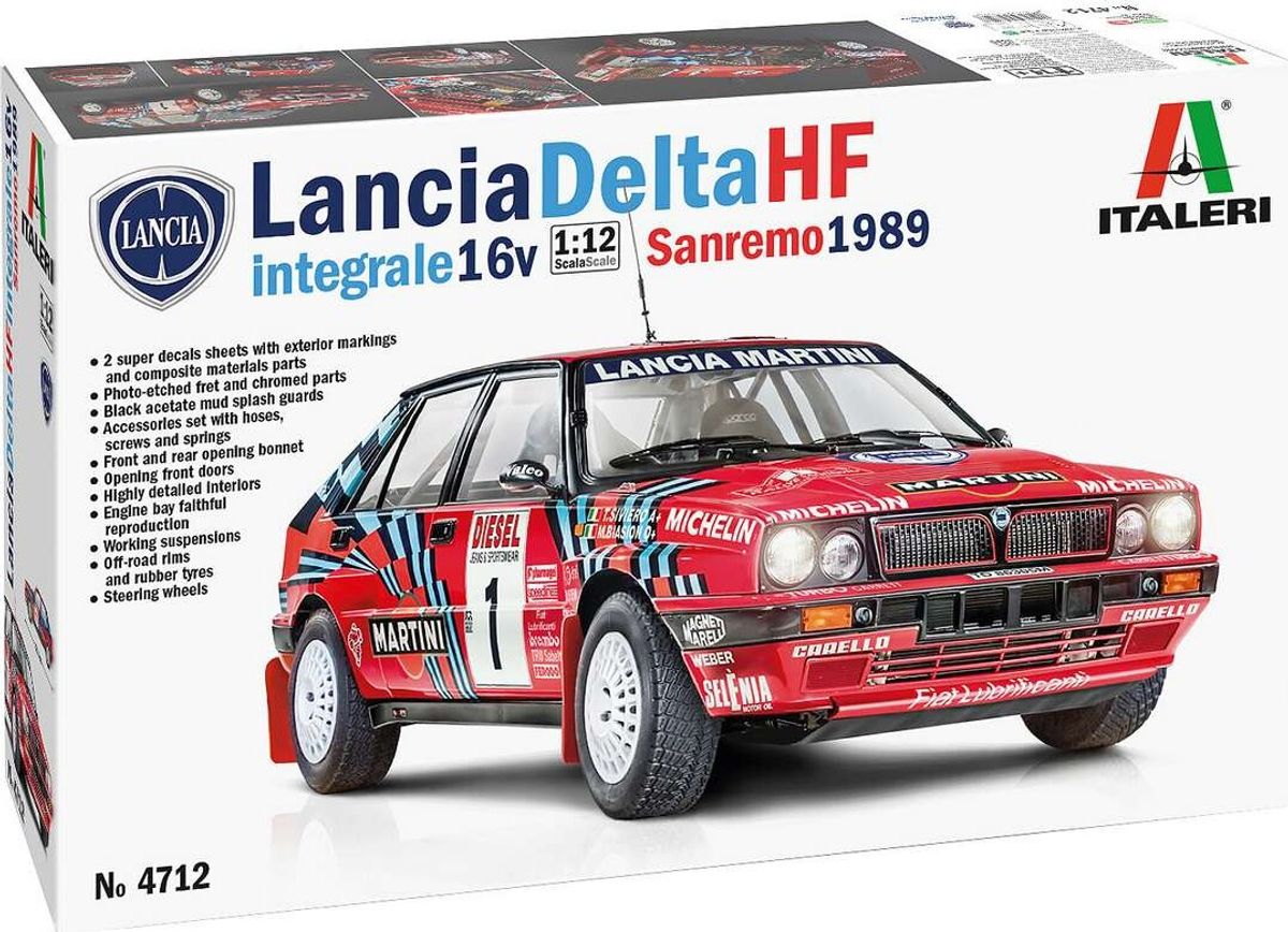 Italeri - Lancia Delta Hf Integrale 16v - 1:12 - 4712s