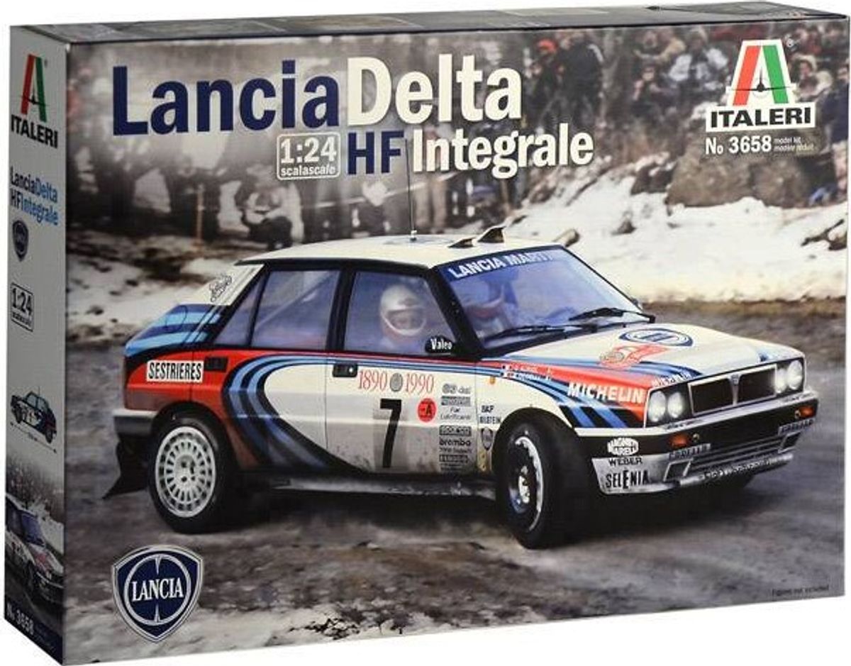 Italeri - Lancia Delta Hf Integrale Bil Byggesæt - 1:24 - 3658