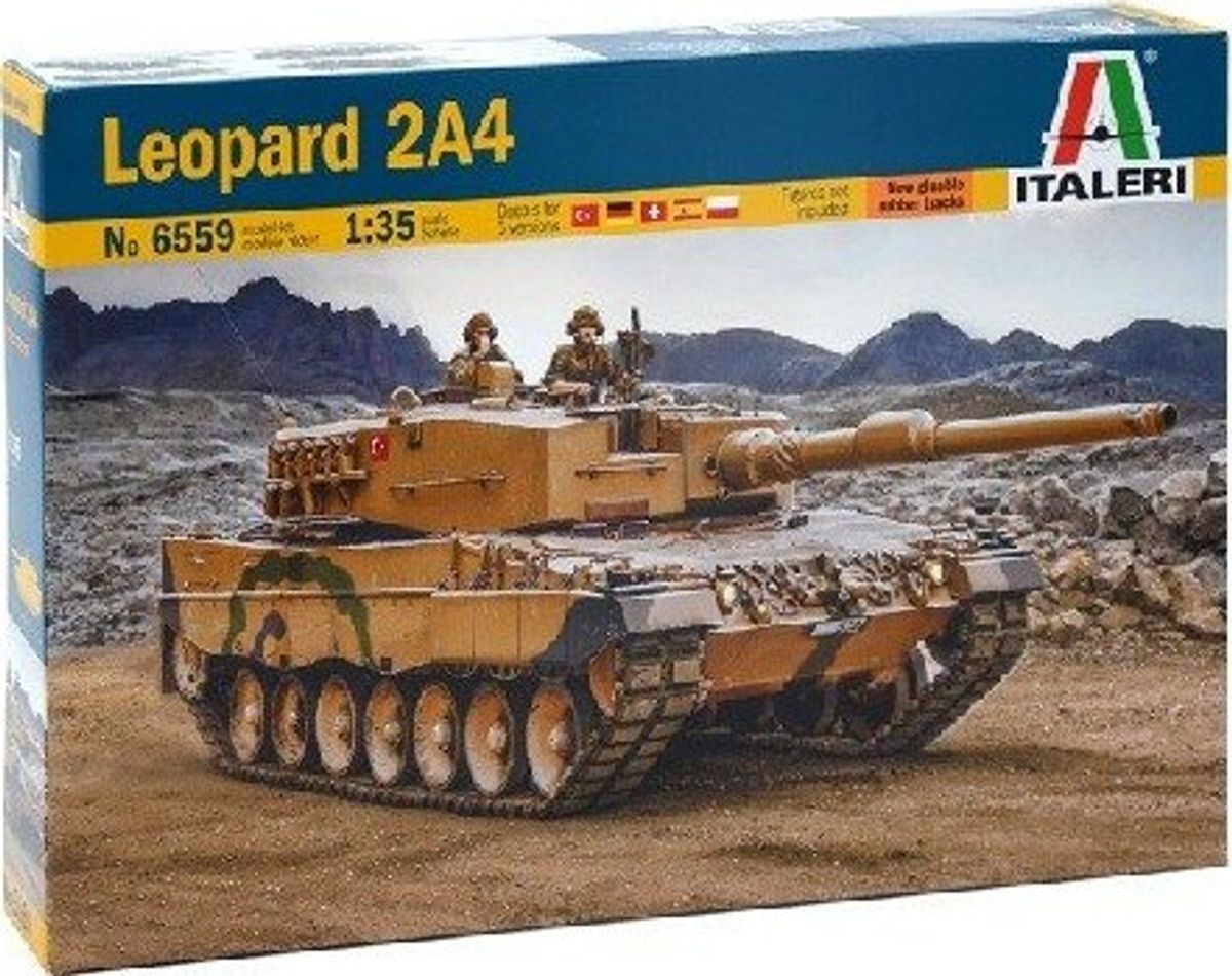 Italeri - Leopard 2a4 Tank Byggesæt - 1:35 - 6559