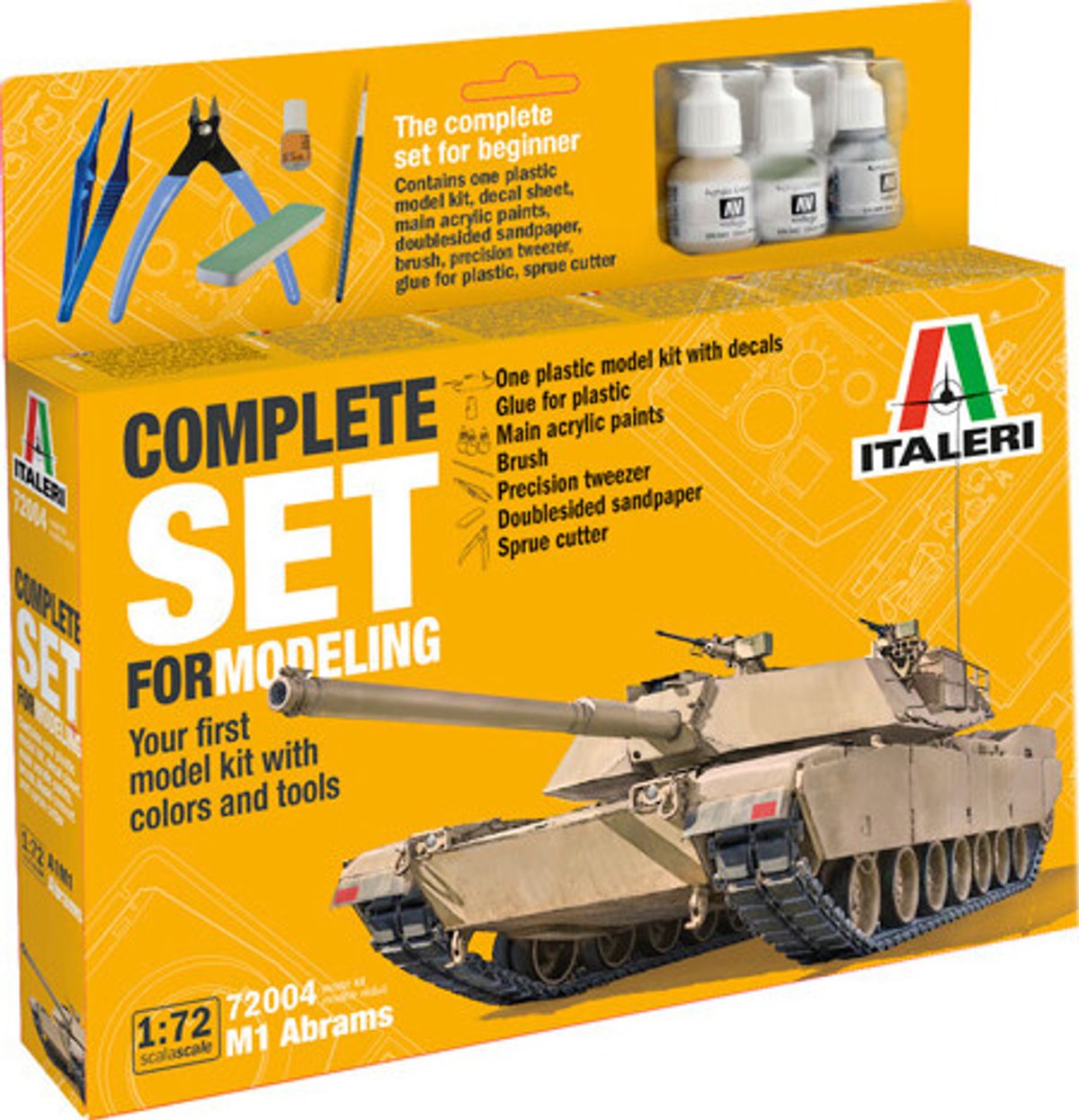 Italeri - M-1 Abrams Complete Model Set - 1:72 - 72004