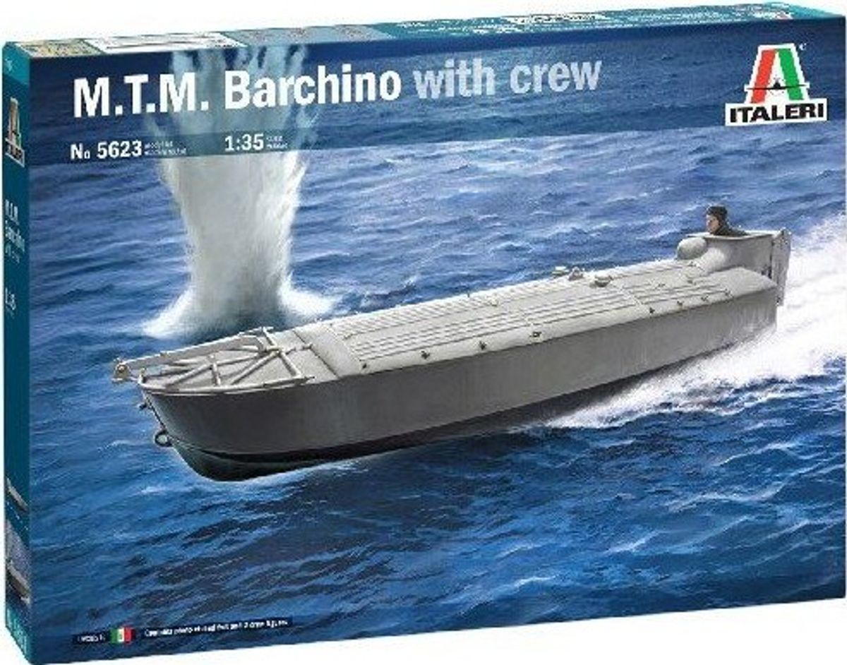 Italeri - M.t.m. Barchino Skib Byggesæt Med Crew - 1:35 - 5623