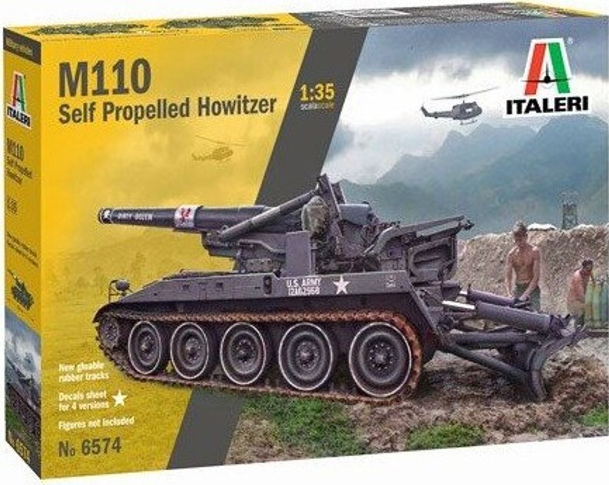 Italeri - M110 Tank Byggesæt - 1:35 - 6574