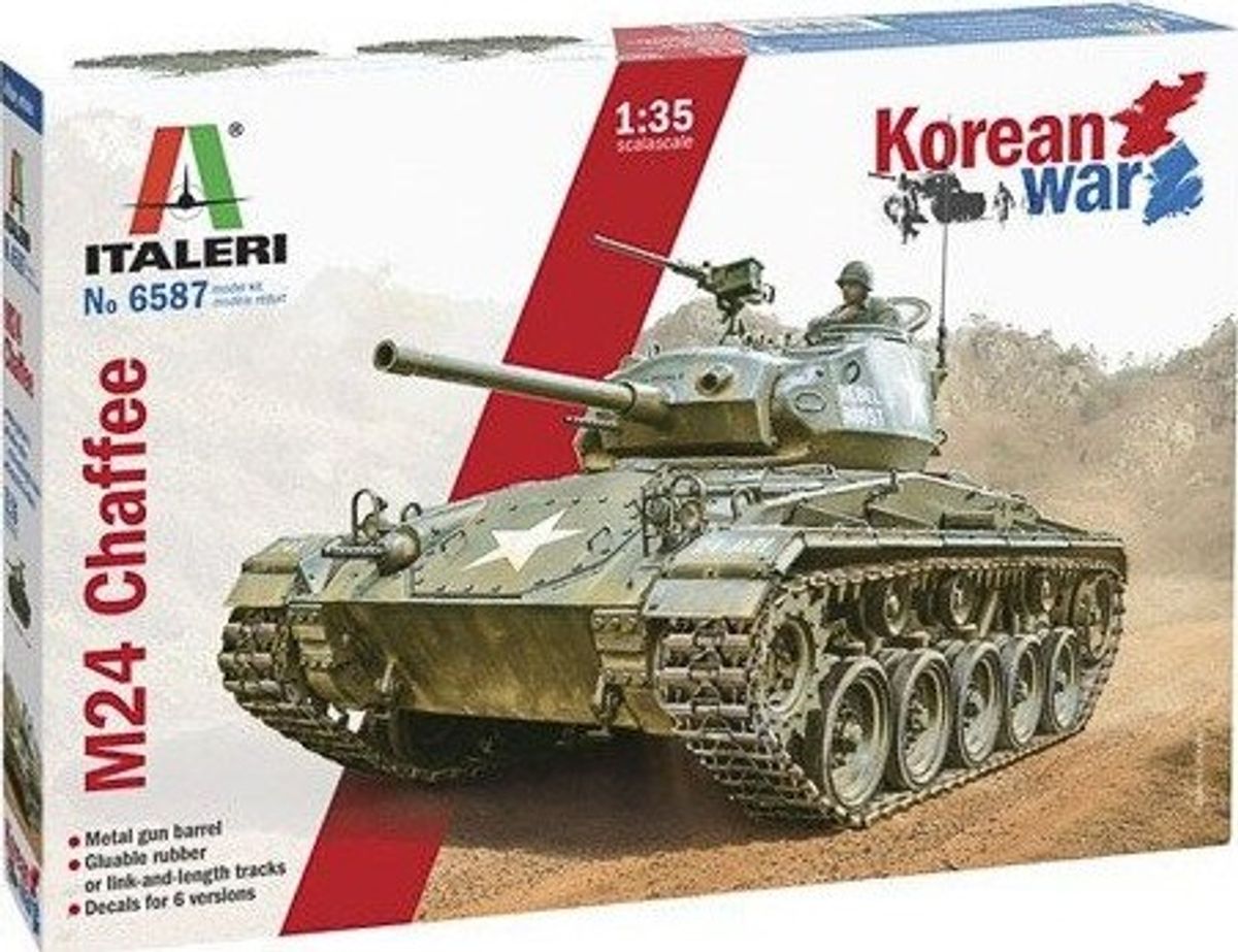 Italeri - M24 Chaffee Tank Byggesæt - 1:35 - 6587