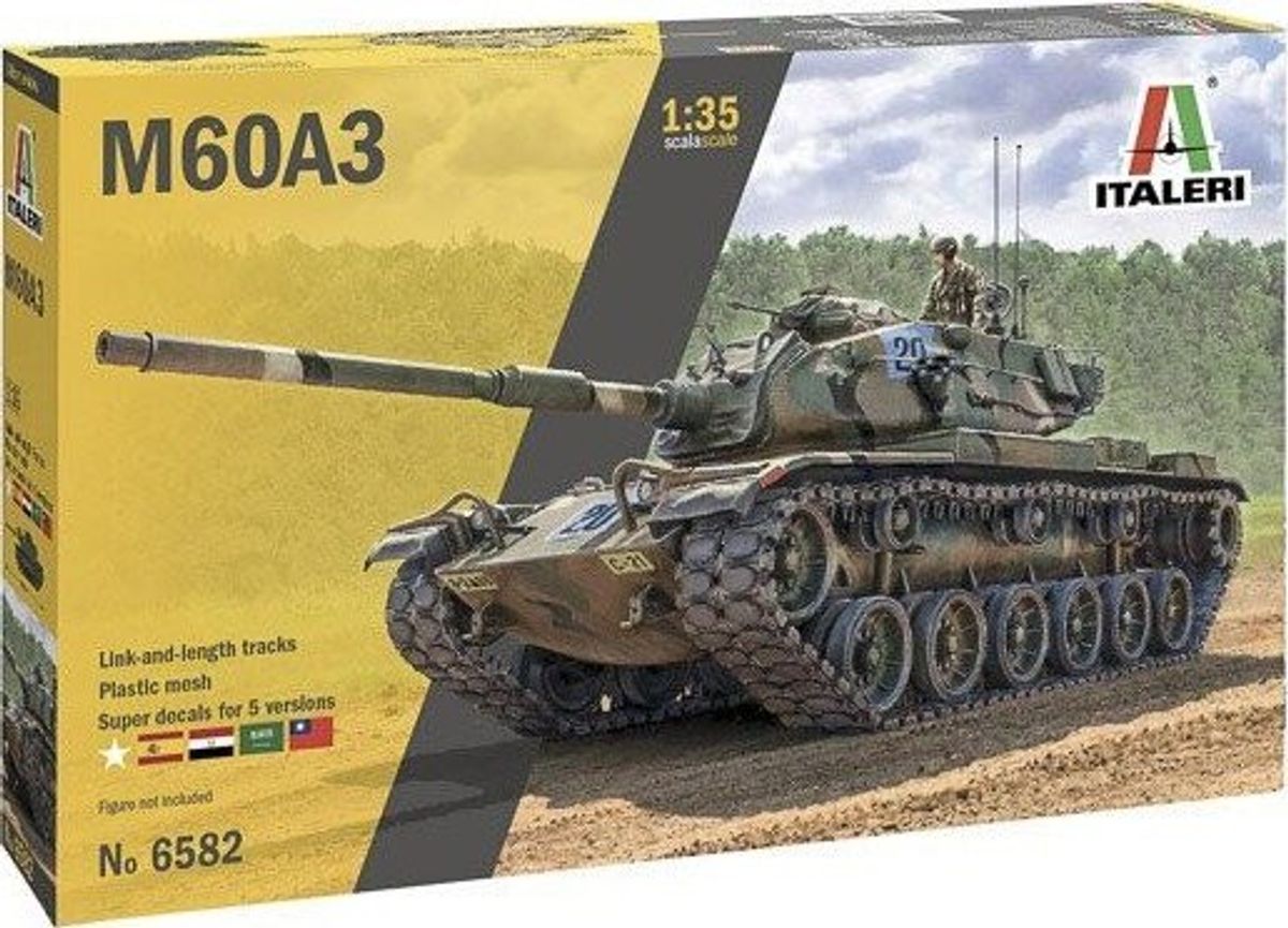 Italeri - M60a3 Tank Byggesæt - 1:35 - 6582