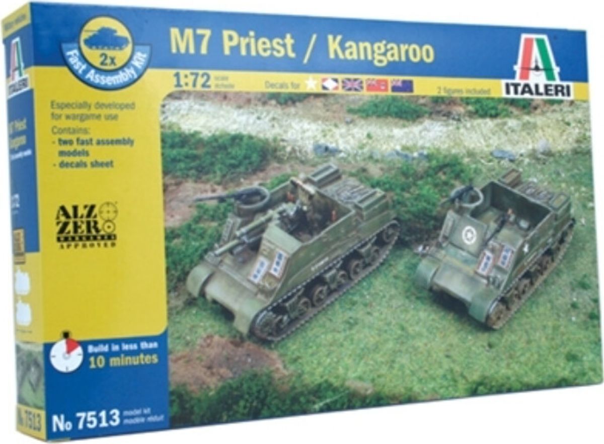 Italeri - M7 Priest Kangaroo 2 Fast Assembly Models - 1:72 - 7513s