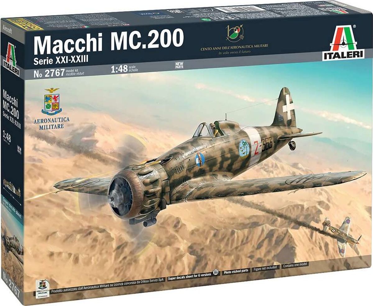 Italeri - Macchi M.c. 200 Series Xxi Byggesæt - 1:48 - 2767s