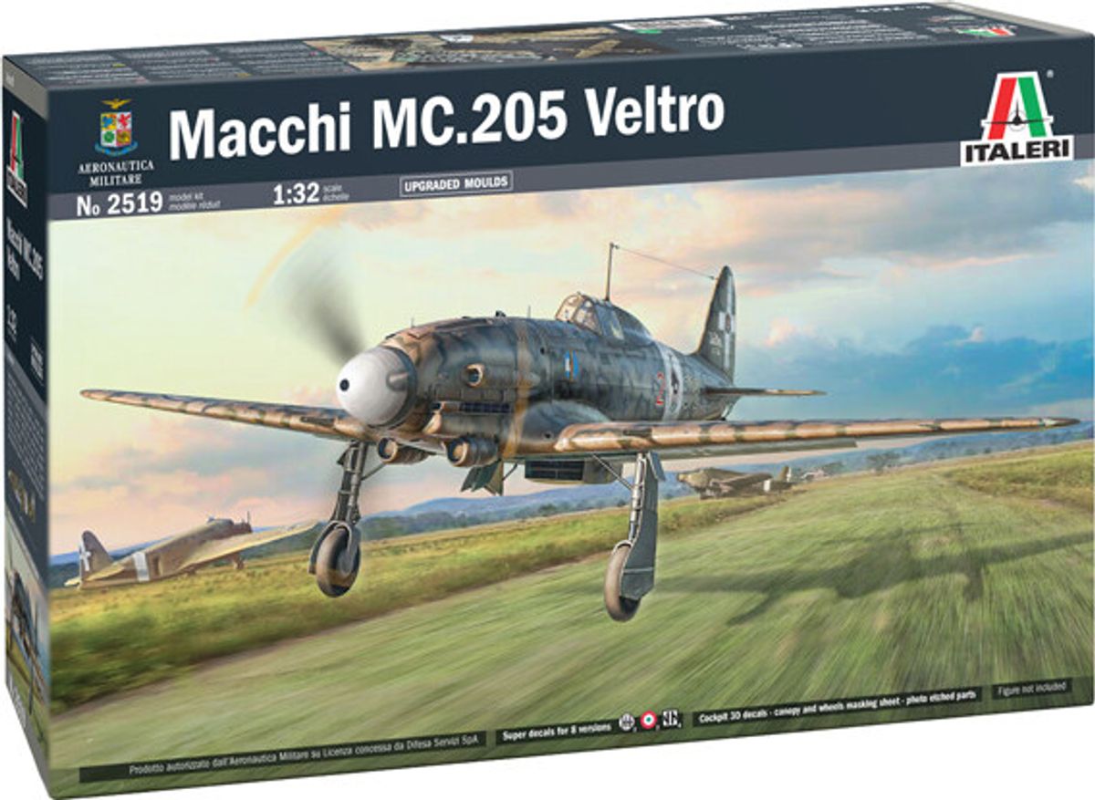 Italeri - Macchi Mc.205 Veltro Model Fly Byggesæt - 1:32 - 2519