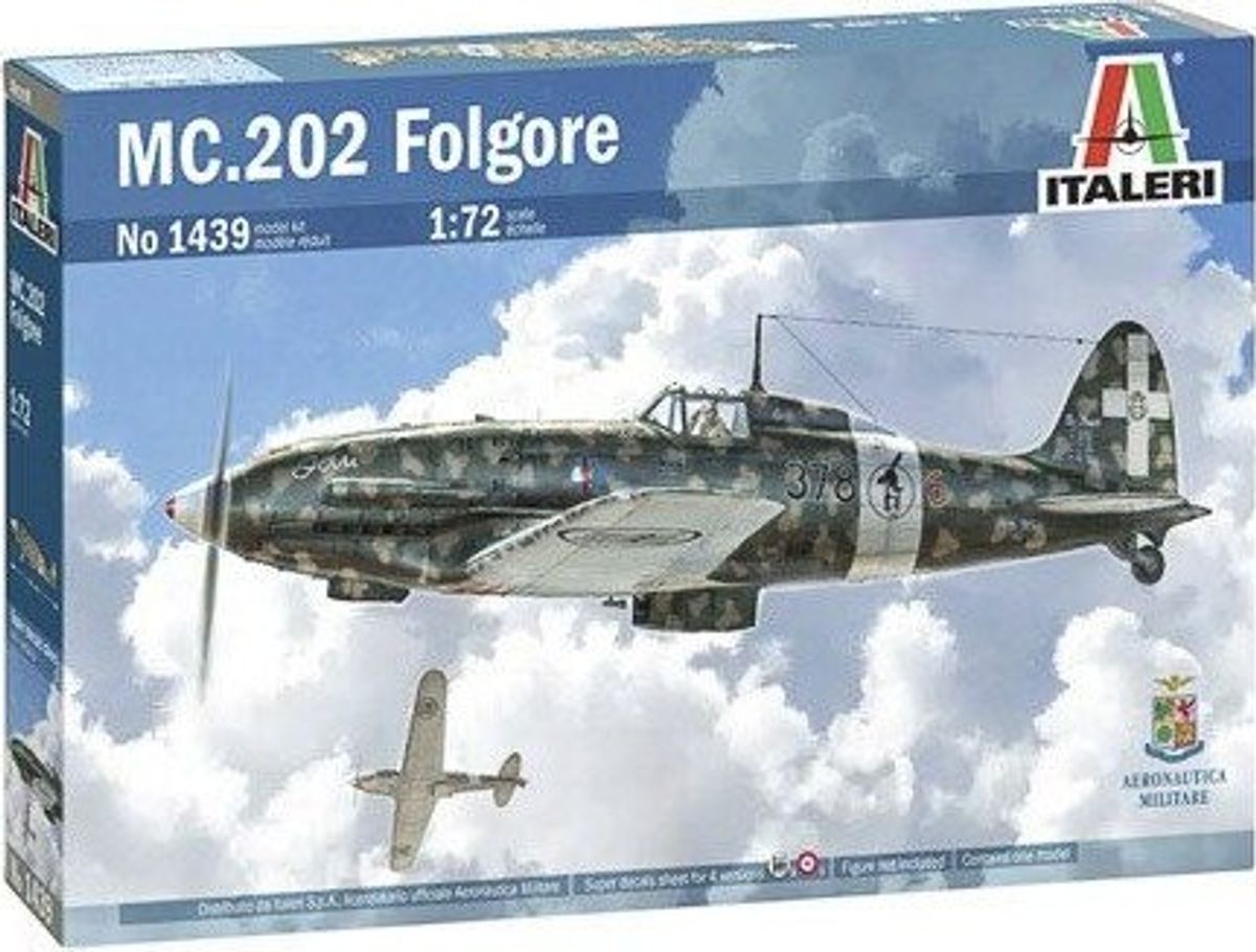 Italeri - Mc.202 Folgore Fly Byggesæt - 1:72 - 1439