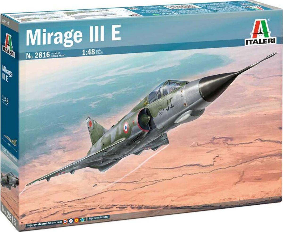 Italeri - Mirage Iii E Model Fly Byggesæt - 1:48 - 2816