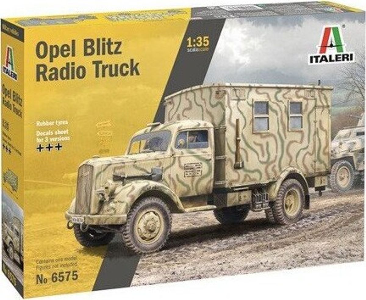 Italeri - Opel Blitz Radio Truck - Lastbil Byggesæt - 1:35 - 6575