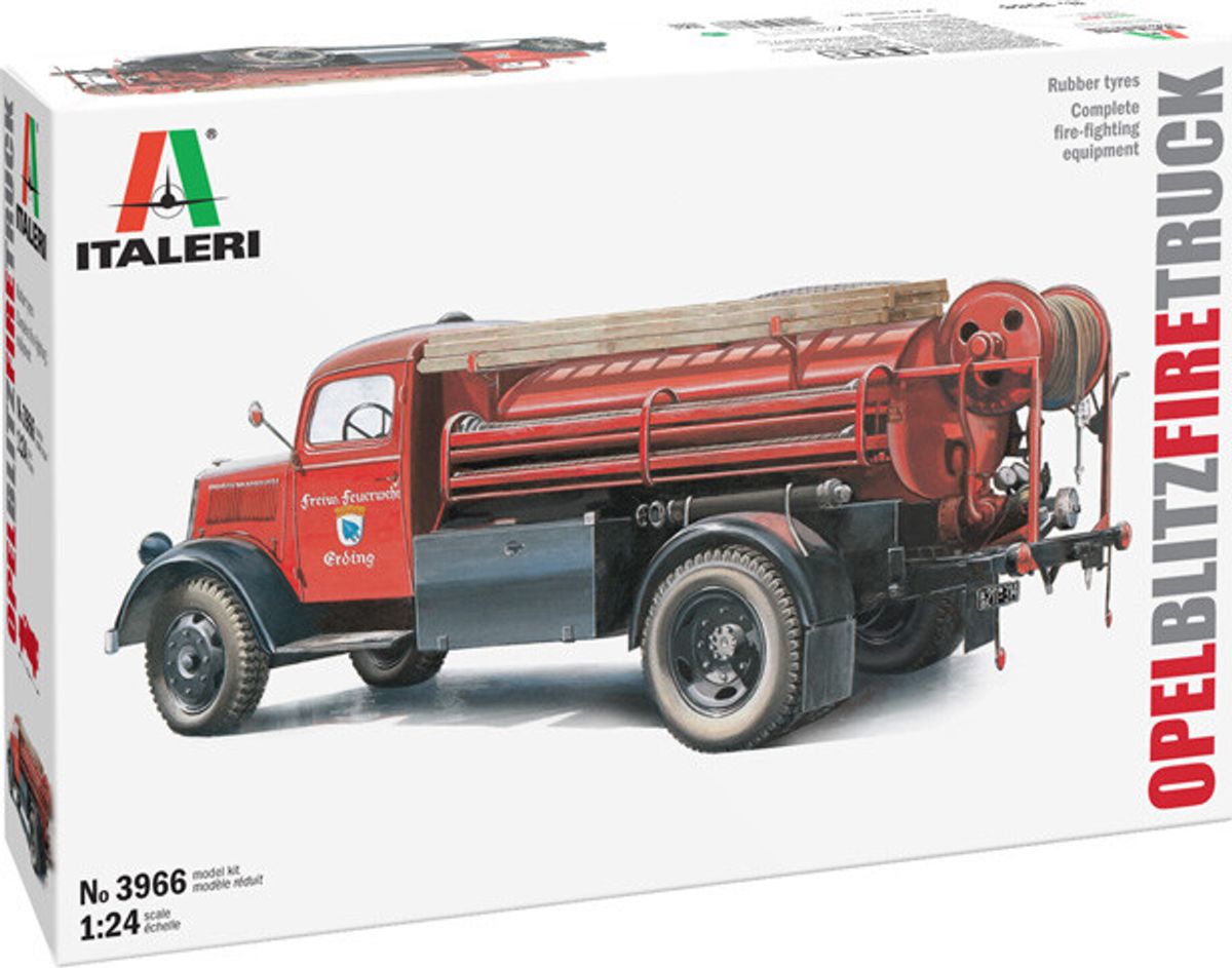 Italeri - Open Blitz Fire Truck Model Byggesæt - 1:24 - 3966