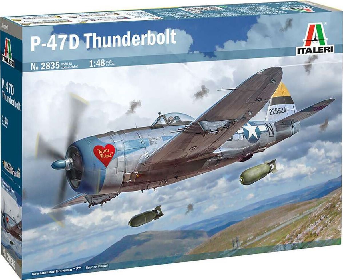 Italeri - P-47d Thunderbolt E.t.o. Fly Byggesæt - 1:48 - 2835