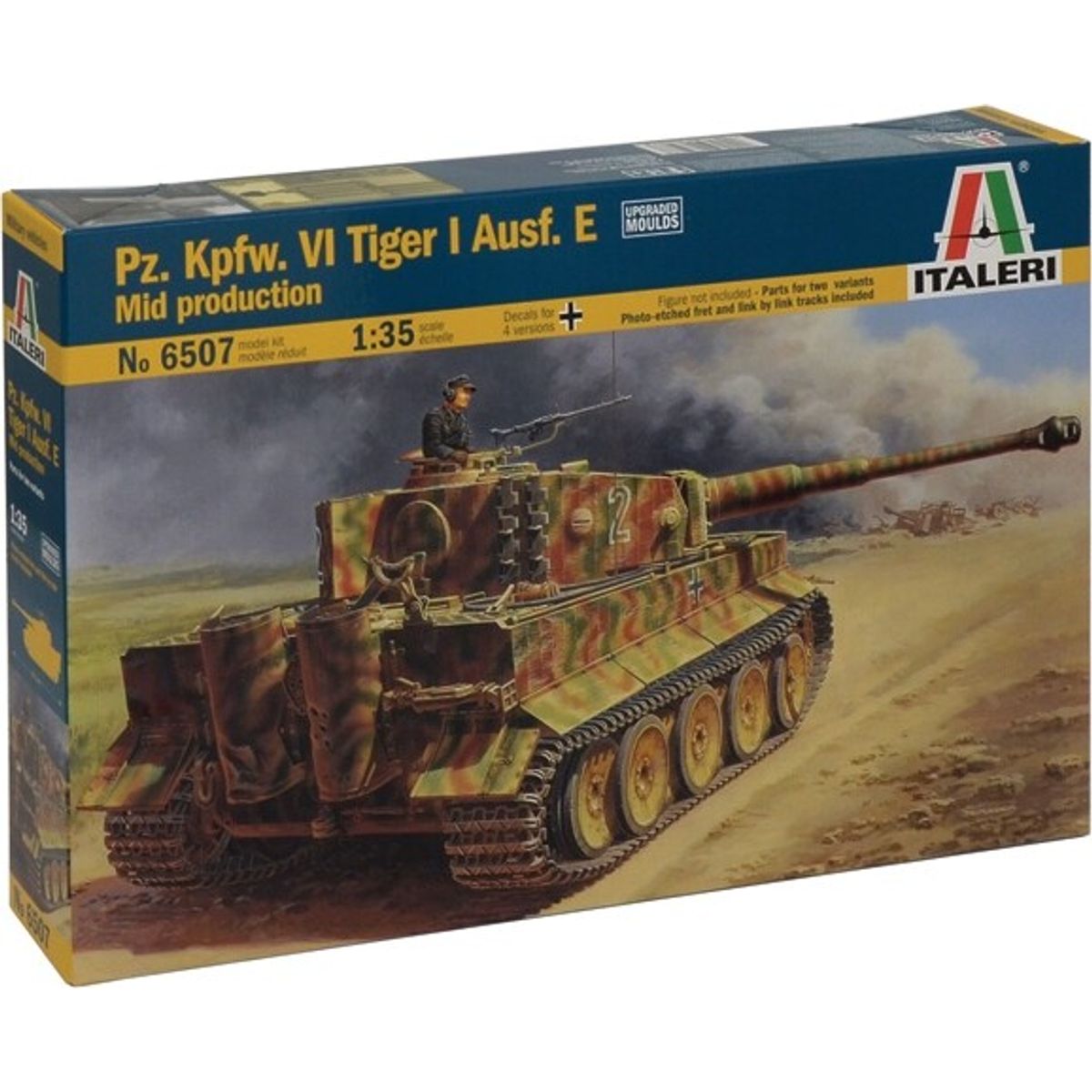 Italeri - Pz.kpfw.vi Tiger I Ausf.e Mid Production - 1:35 - 6507s