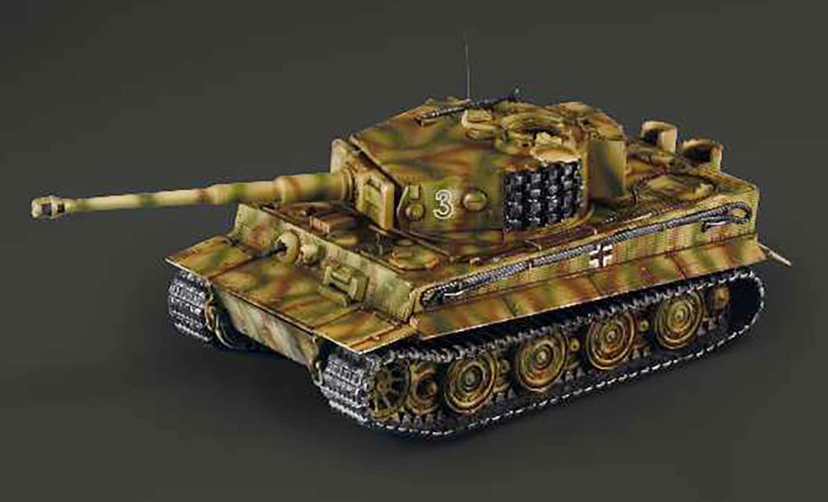 Italeri - Pz. Kpfw. Vi Tiger I Ausf. E Model Byggesæt - 1:56 - 25755