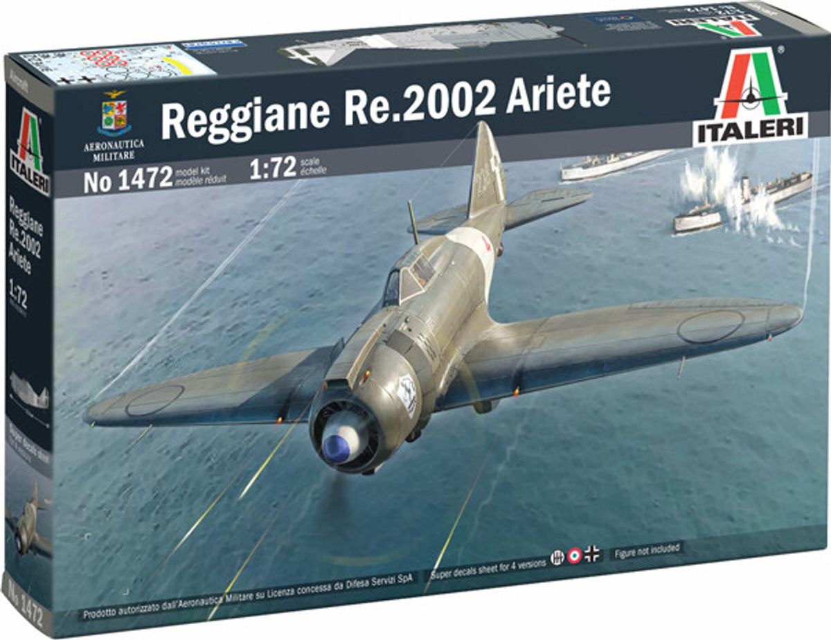 Italeri - Reggiane Re.2002 Ariete Model Byggesæt - 1:72 - 1472