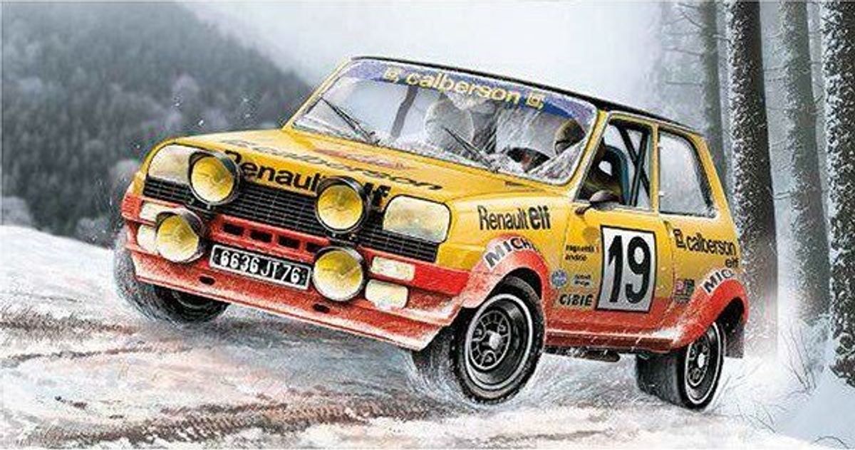 Italeri - Renault R5 Bil Byggesæt - 1:24 - Alpine Rally - 3652