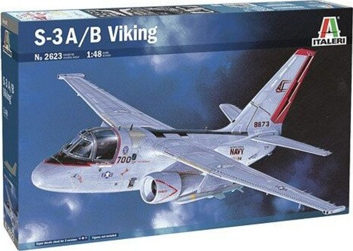 Italeri - S-3 Viking Fly Byggesæt - 1:48 - 2623