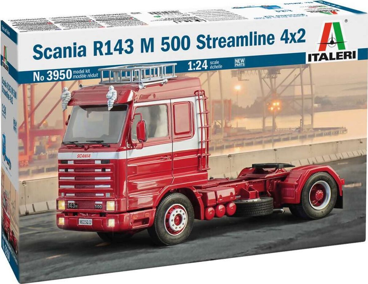 Italeri - Scania R143 M 500 Streamline 4x2 Truck - 1:24 - 3950s