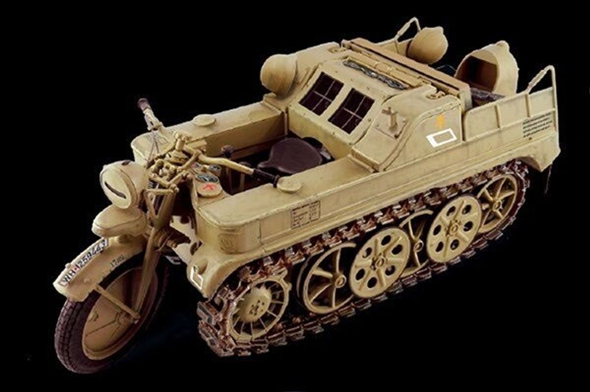 Italeri - Sd.kfz. 2 Kettenkrad Motorcykel Byggesæt - 1:9 - 7404