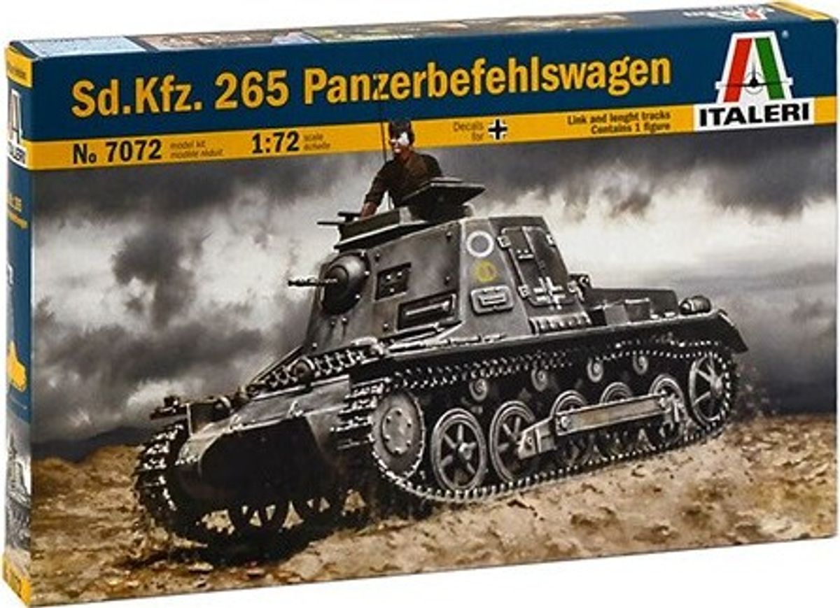 Italeri - Sd.kfz. 265 Panzerbefehlswagen Byggesæt - 1:72 - 7072