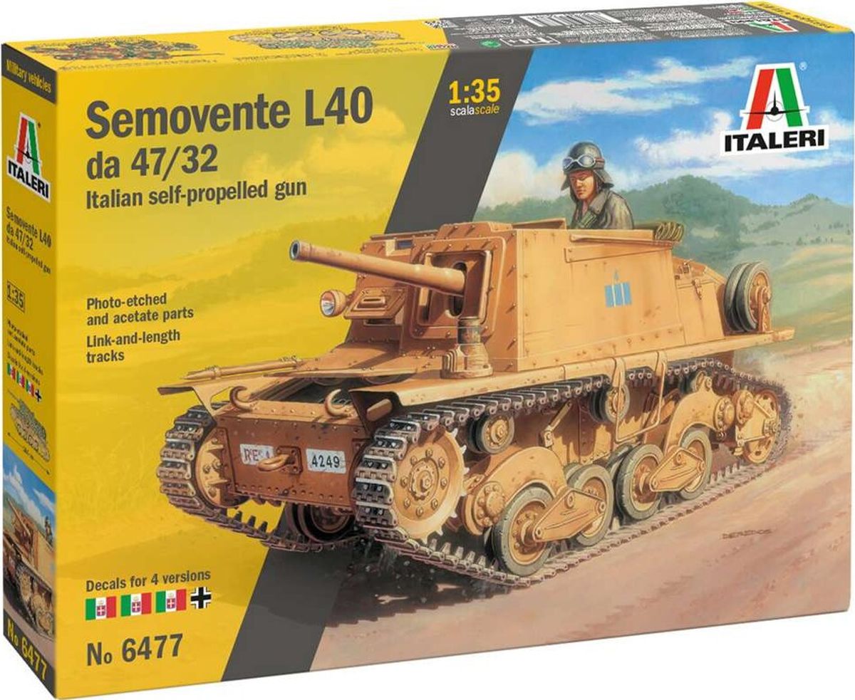 Italeri - Semovente L40 Da 47/32 - 1:35 - 6477s