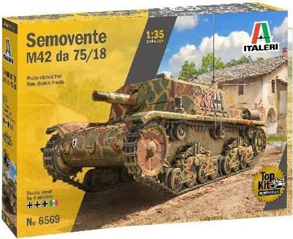 Italeri - Semovente M42 75/18 Tank Byggesæt - 1:35 - 6569