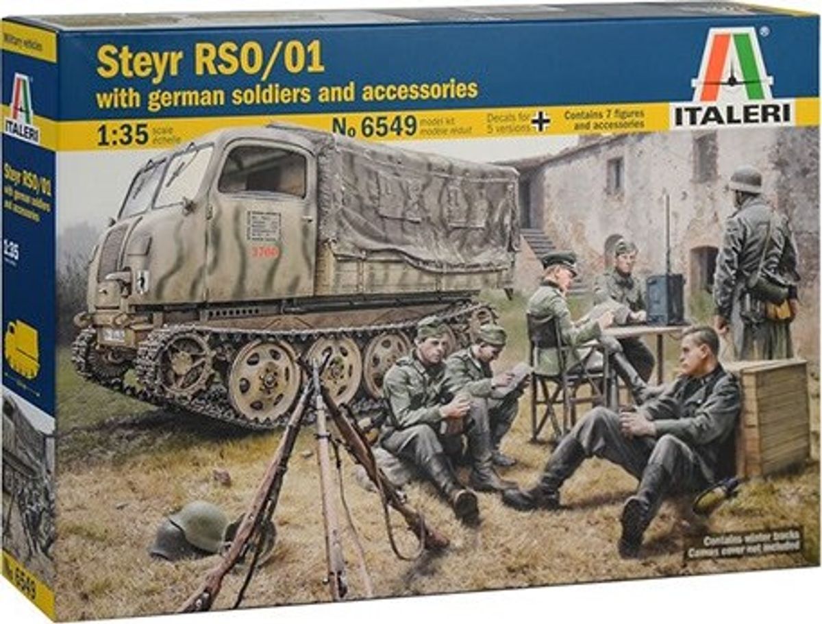 Italeri - Steyr Rso/01 With German Soldiers - 1:35 - 6549s