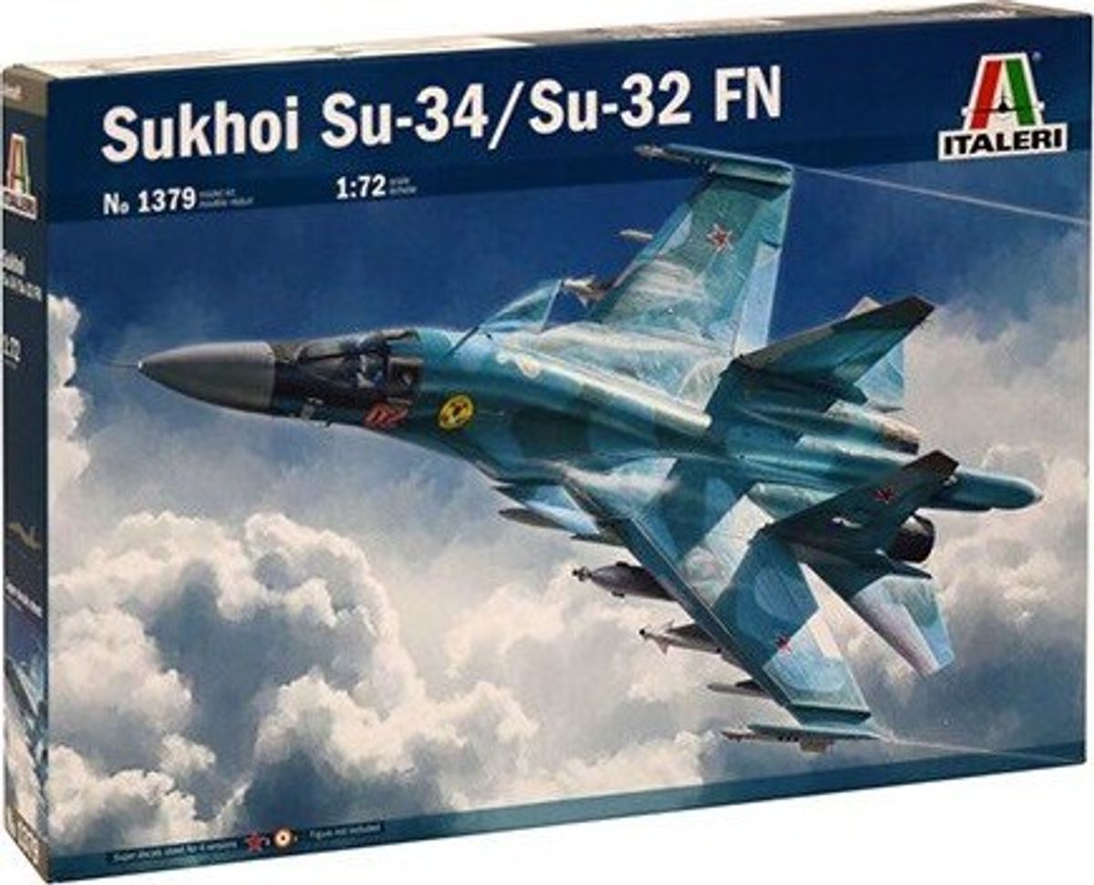 Italeri - Sukhoi Su-34 Fly Byggesæt - 1:72 - 1379