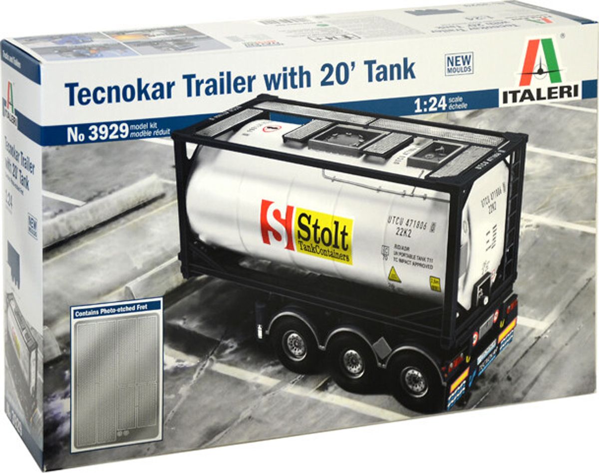 Italeri - Tecnokar Trailer Byggesæt - 1:24 - 3929