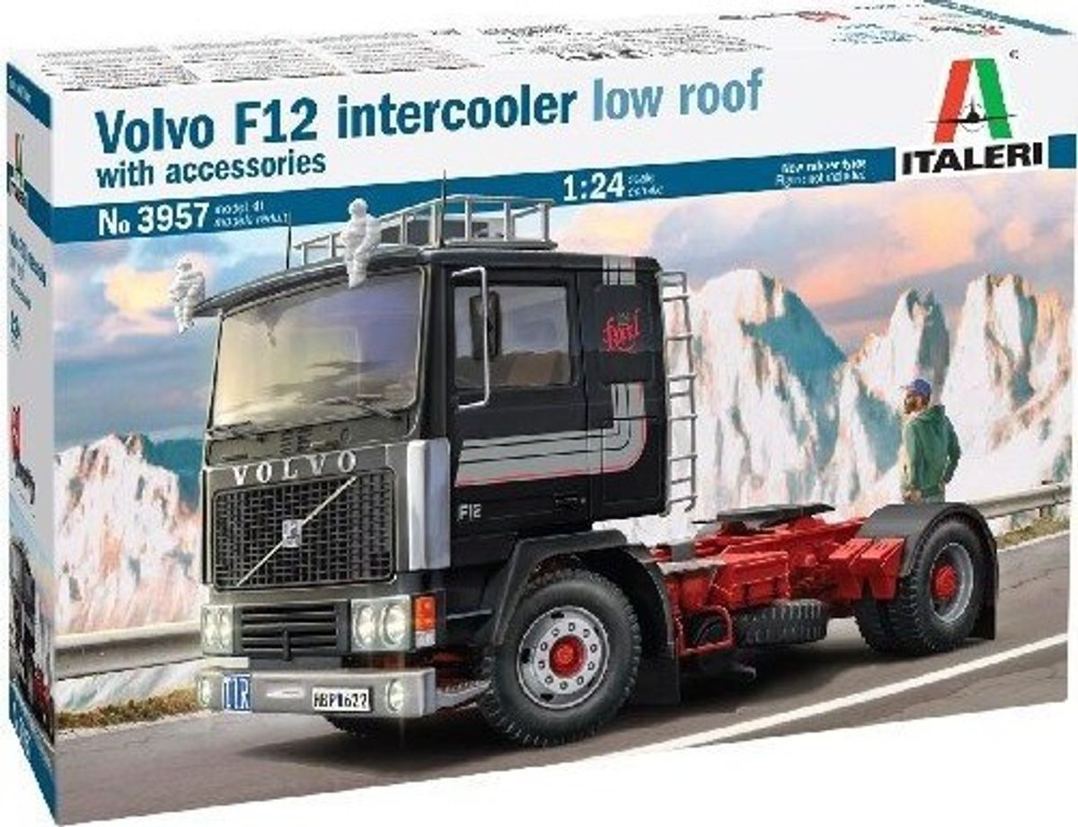 Italeri - Volvo F12 Intercooler Lastbil Byggesæt - 1:24 - 3957