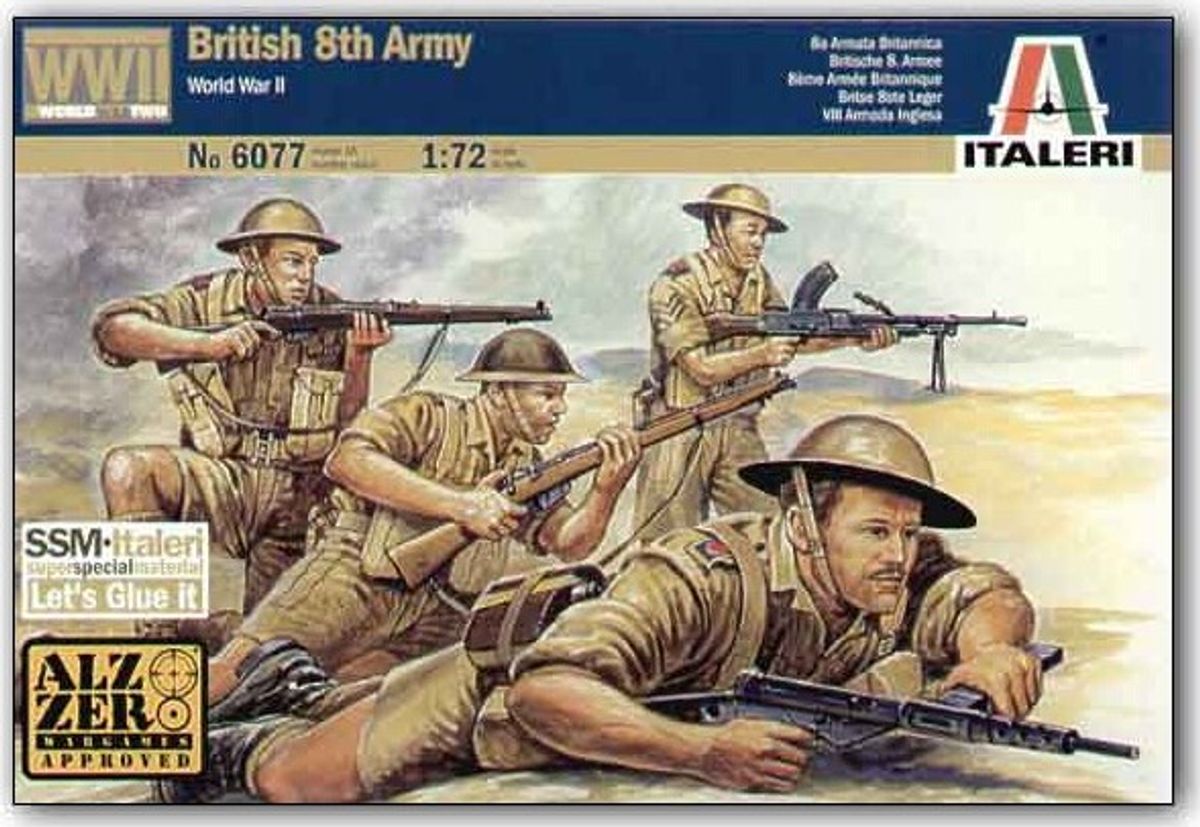 Italeri - Wwii - British 8th Army Byggesæt - 1:72 - 6077s