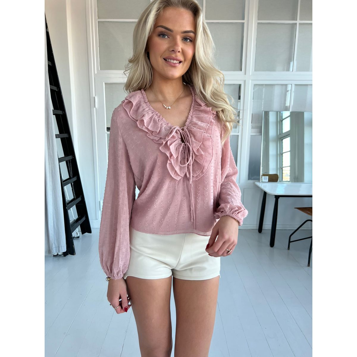 Ivivi old rose blouse