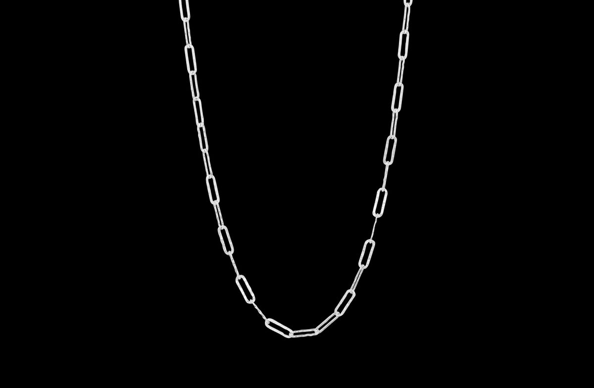 IX Alpha Necklace Silver