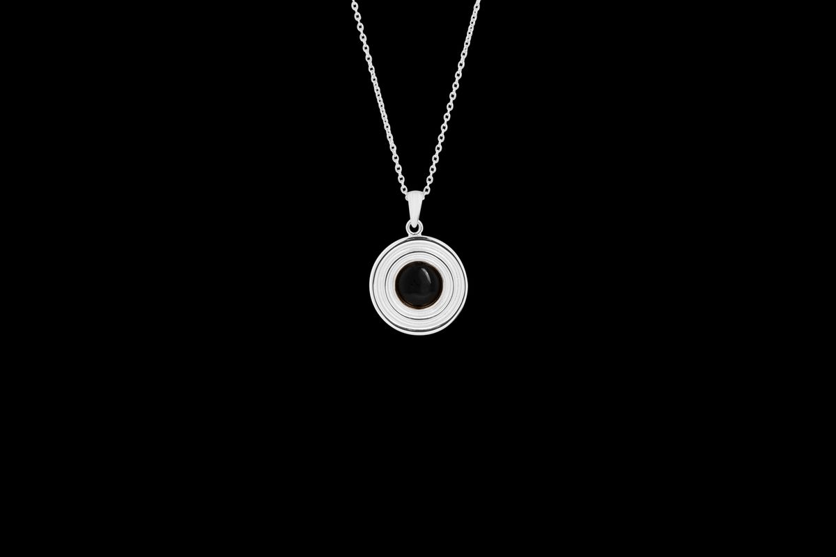 IX Anker Necklace Onyx Silver