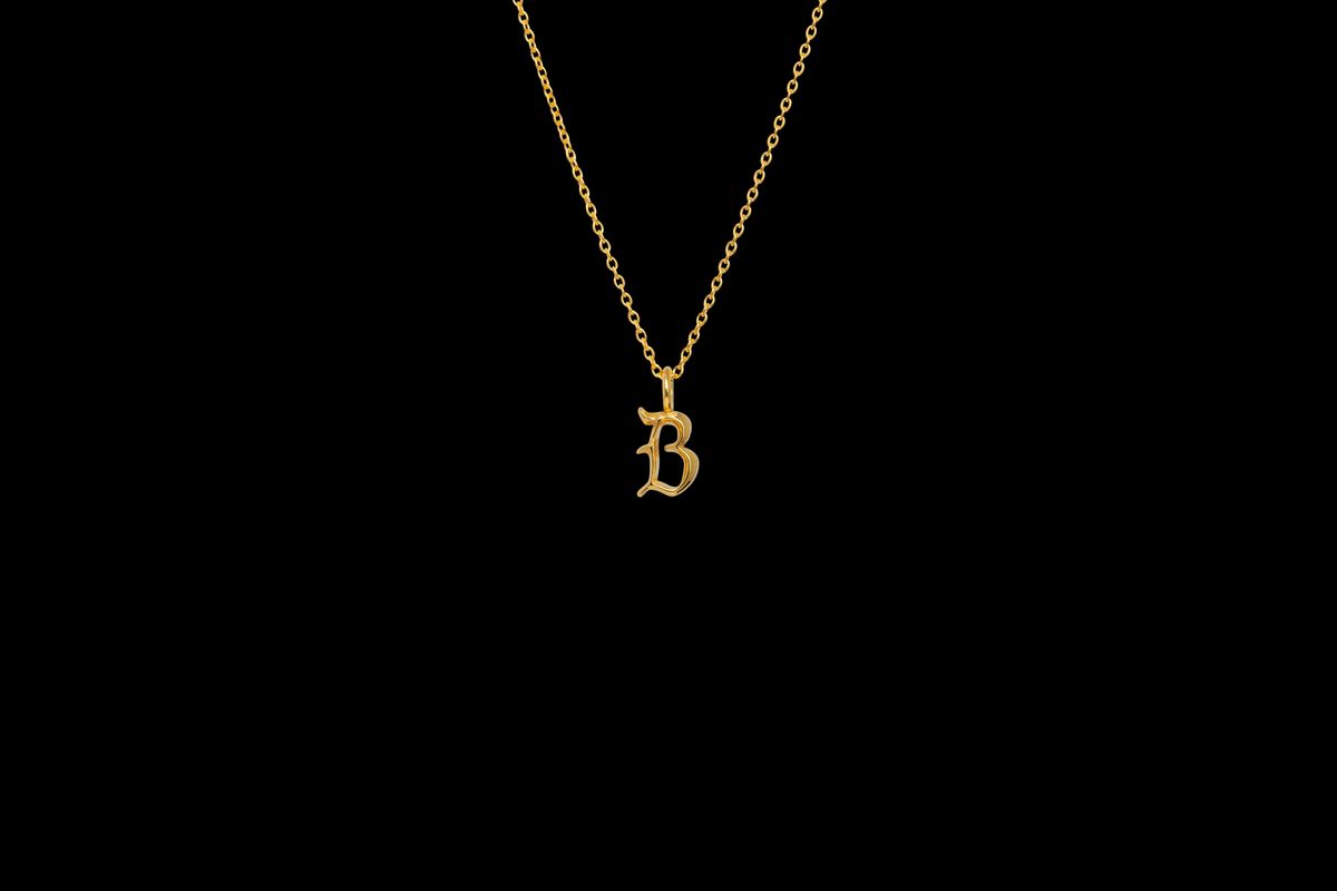 IX B Letter Charm