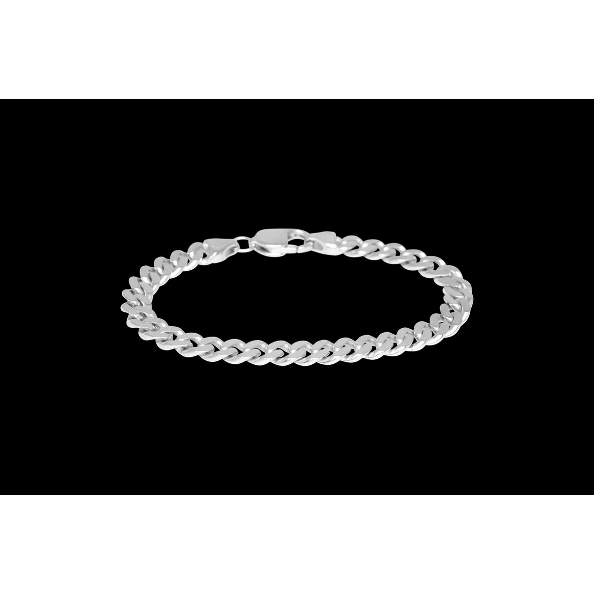 IX Chunky Curb Matt Bracelet Silver